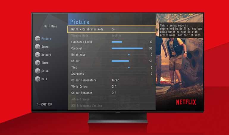 Telewizor PANASONIC OLED TX-55GZ2000E  - Netflix 