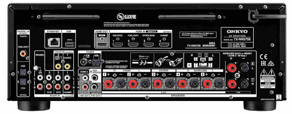 Kino domowe ONKYO TX-NR575B + TAGA - hdr