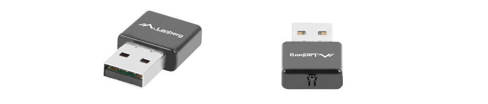 Karta sieciowa LANBERG NC-0300-WI plug and play USB-A wbudowane anteny dołączone sterowniki
