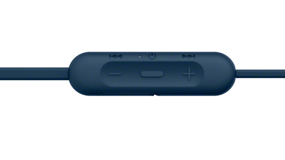 Słuchawki Dokanałowe SONY WI-C200 Niebieski - Mikrofon