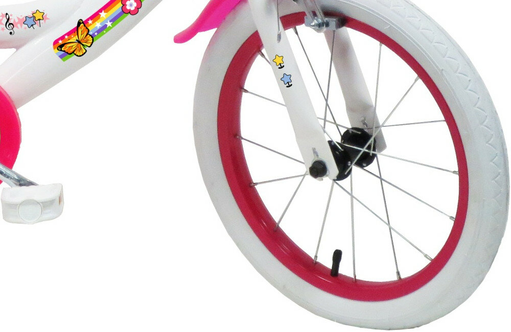 Rower DISNEY Unicorn 16 Biało-różowy kola