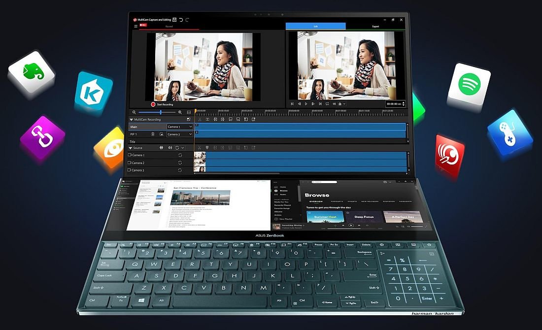 Laptop ASUS ZenBook Pro Duo - ScreenPad Plus