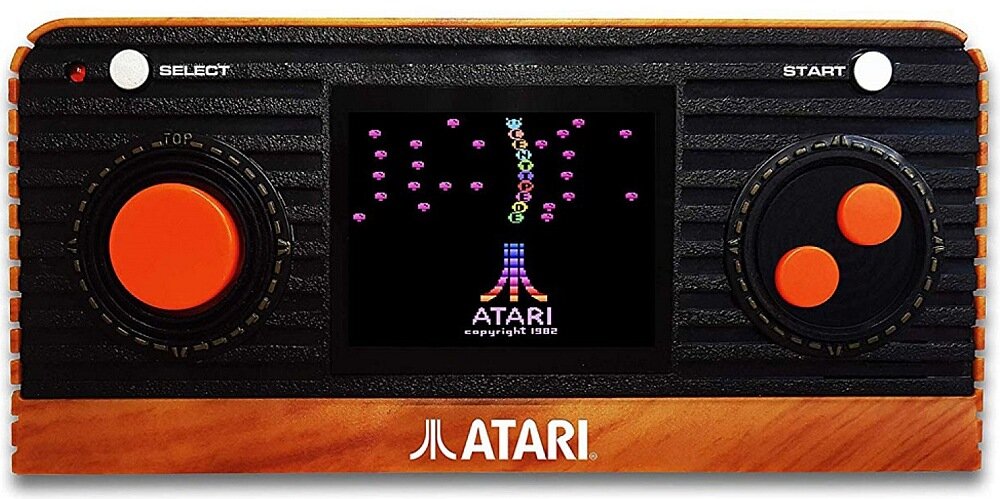 Konsola ATARI Retro (50 gier) ekran gry sterowanie bateria