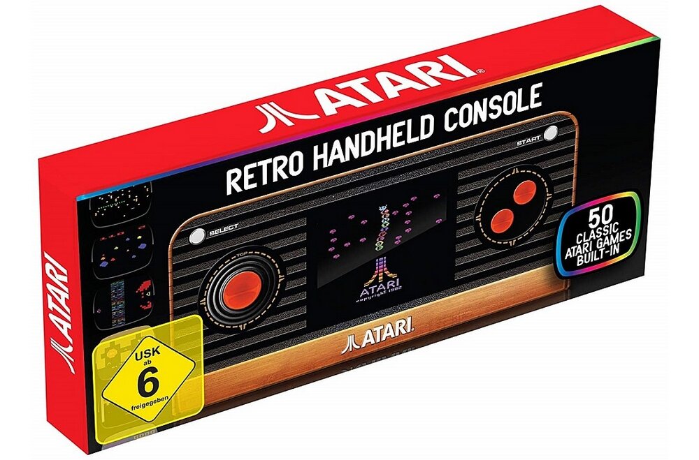 Konsola ATARI Retro (50 gier) ekran gry sterowanie bateria