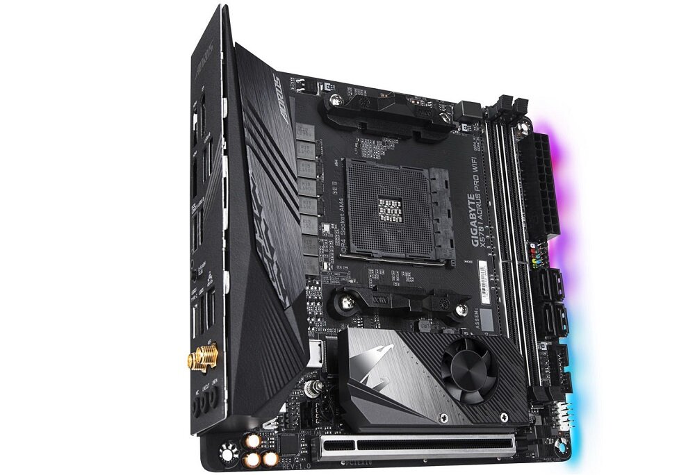Płyta główna GIGABYTE X570 I Aorus Pro Wifi - złącze M. 2 montaż szybkich dysków SSD