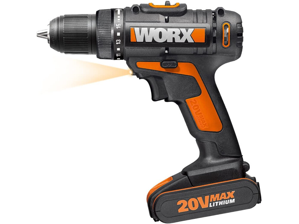 Wiertarko-wkrętarka WORX WX170.6 elektronarzędzie ze świetnymi parametrami technicznymi solidne niezawodne dla amatora majsterkowania w profesjonalnych warsztatach do pracy w drewnie i stali maksymalna średnica wiercenia w stali do 10 mm w drewnie do 25 mm