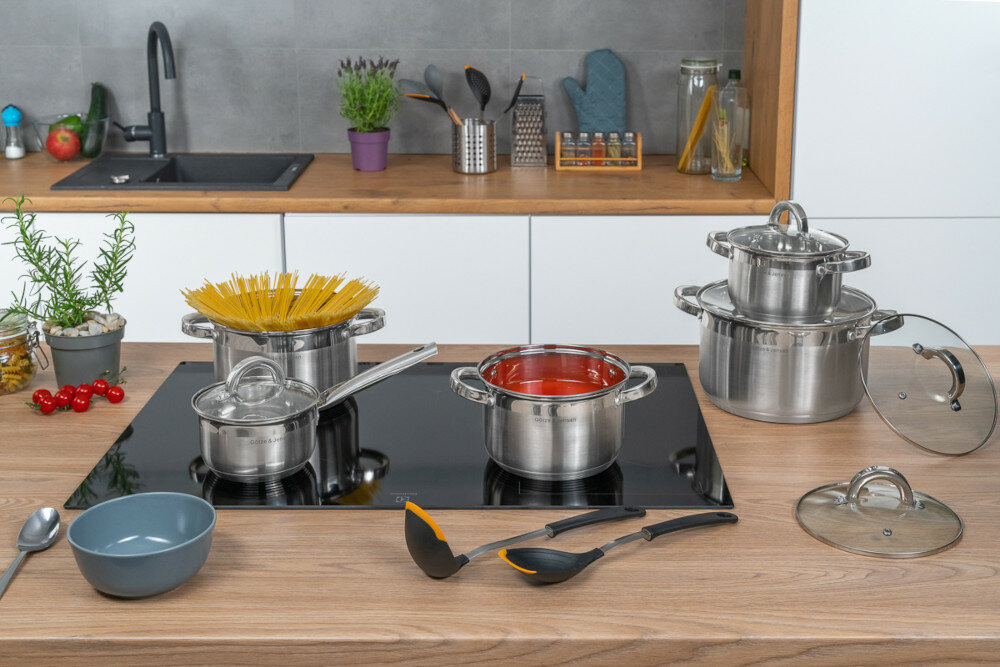 Zestaw garnków GÖTZE & JENSEN CS300 Colorado wyglad zestaw