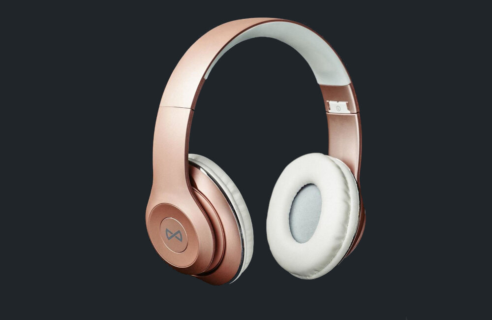 SŁUCHAWKI BLUETOOTH FOREVER BHS-300 MUSIC SOUL RÓŻOWE jakość dźwięku nauszniki waga funkcja składania