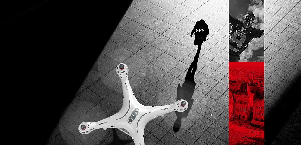 Dron SYMA X8 Pro RTF lot bateria zasięg diody akrobacje nadajnik