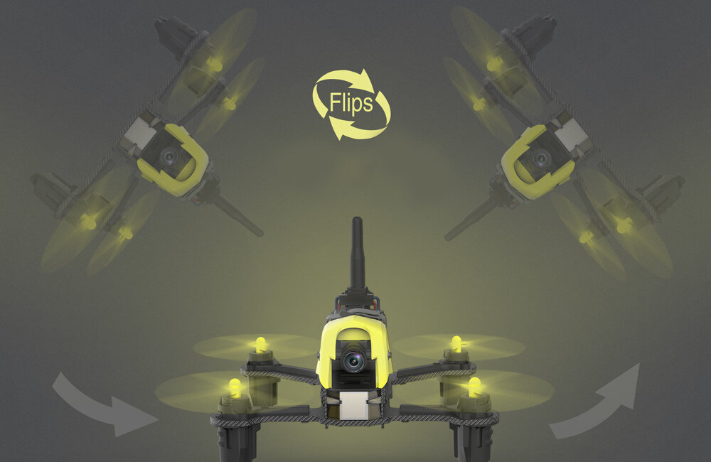 DRON HUBSAN H122D X4 STORM FPV + GOGLE + MONITOR LCD