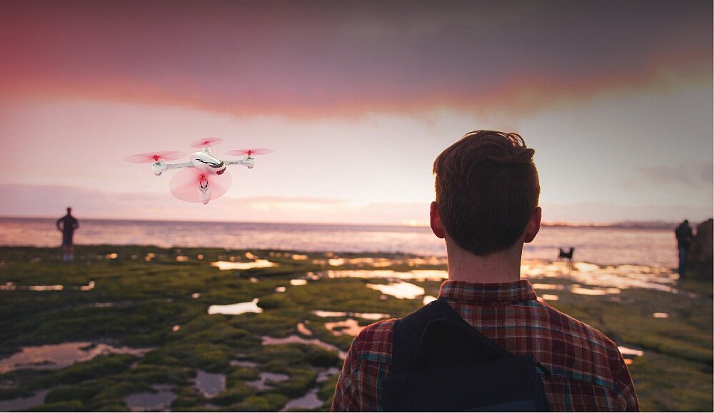 Dron HUBSAN X4 sterowanie kamera lot zasięg bateria śmigła zestaw 