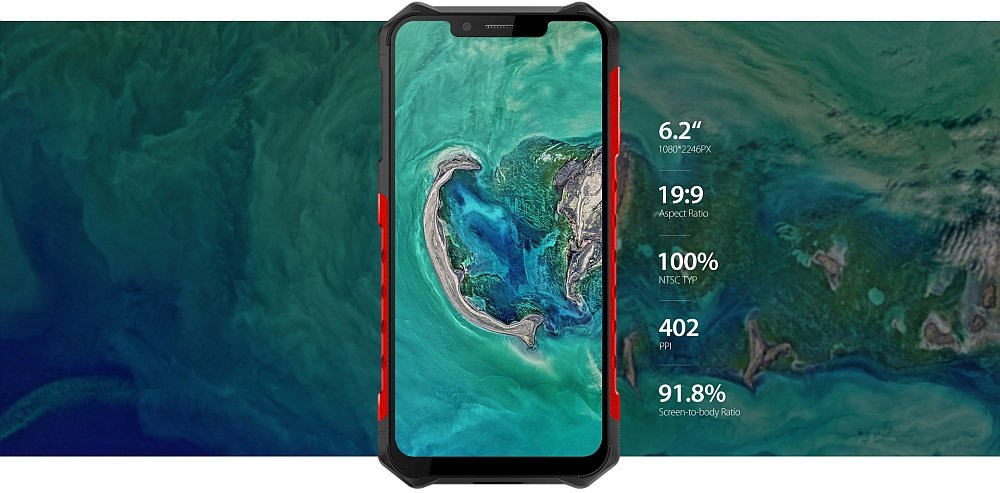 Smartfon ULEFONE Armor 6E ekran wyświetlacz rozdzielczość szkło