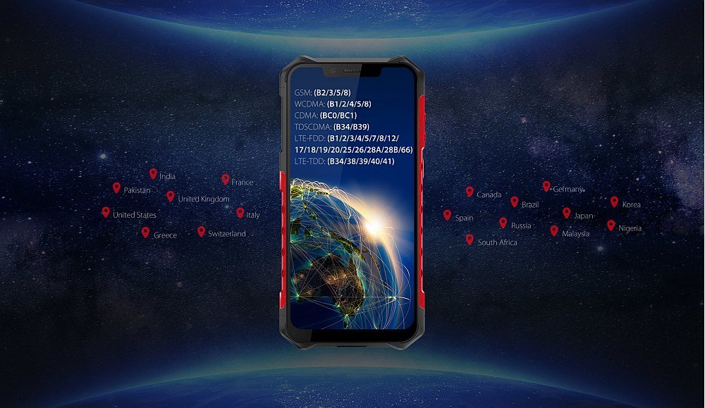 Smartfon ULEFONE Armor 6E łączność lte 4g dual sim