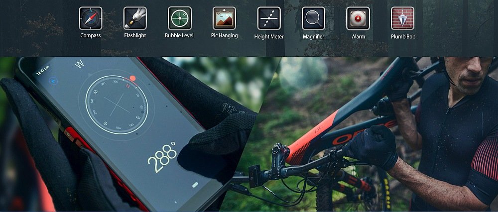 Smartfon ULEFONE Armor X3 czujniki aplikacje funkcje