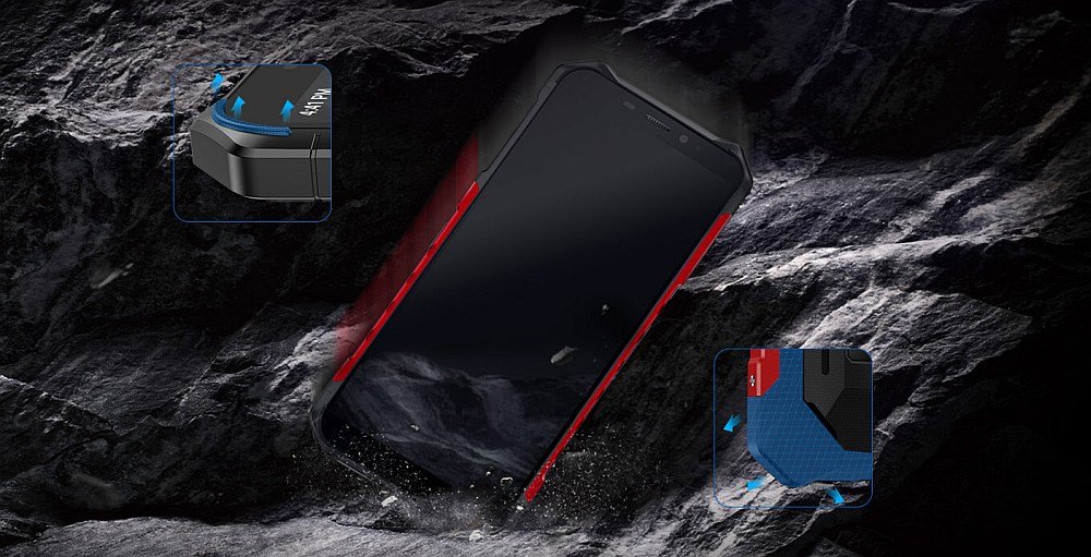 Smartfon ULEFONE Armor X3 obudowa materiały aluminium tpu wykonanie odporność