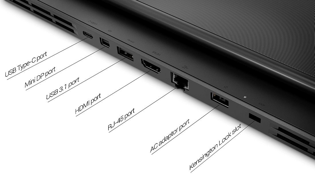 Laptop LENOVO Legion Y540-15IRH  - porty   