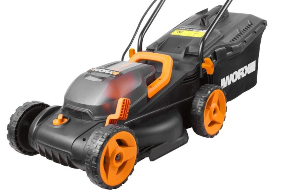 Kosiarka akumulatorowa WORX WG927E + Podkaszarka koszenie z uwzględnieniem preferowanej wysokości trawy mechanizm sprężynowy 6-stopniowa skala