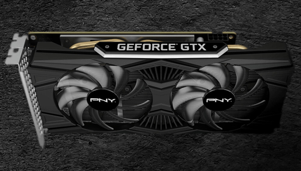 Karta graficzna PNY GeForce GTX 1660 Super 6GB Dual Fan chłodzenie wentylatory radiator temperatura hałas
