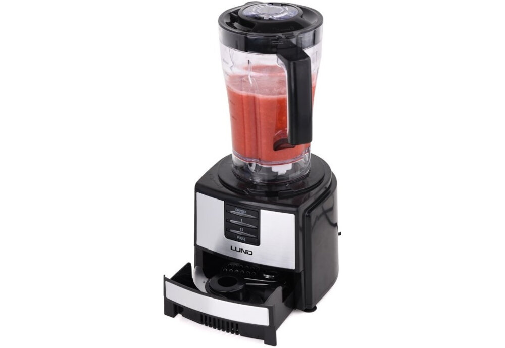 Robot kuchenny LUND 67950 550W z blenderem kielichowym silnik moc 500 W podswietlenie LED czarny kolor elementy ze stali nierdzewnej