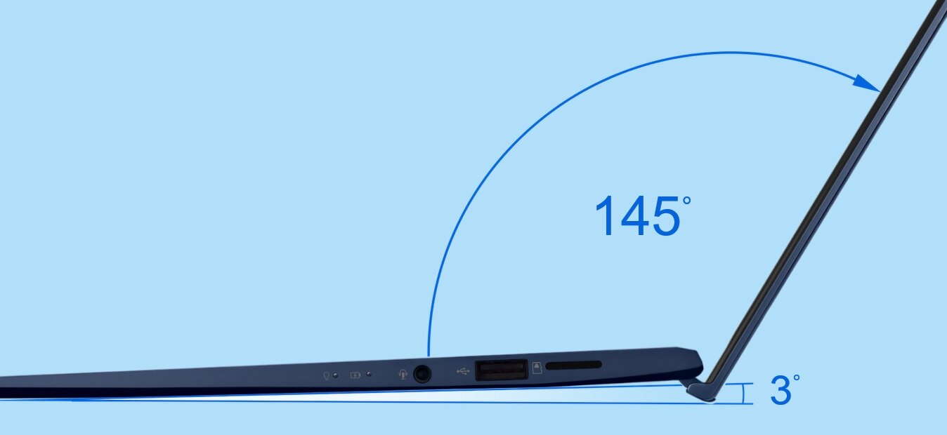 Laptop ASUS ZenBook UX334FL - ErgoLift