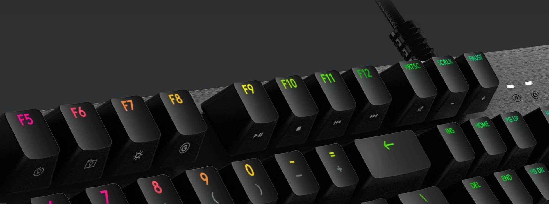 Klawiatura LOGITECH G512 SE - klawisze funkcyjne