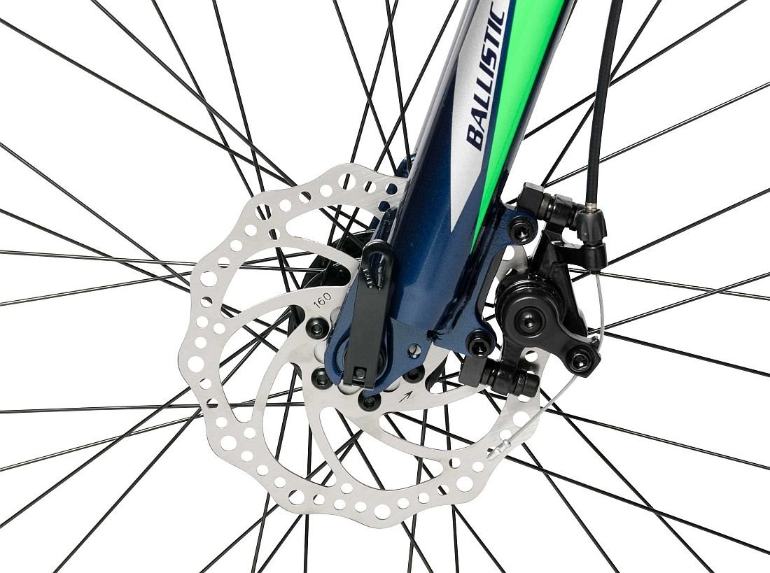 Rower elektryczny CINZIA Blaster 24 M16 Niebiesko-zielony - HAMULCE 