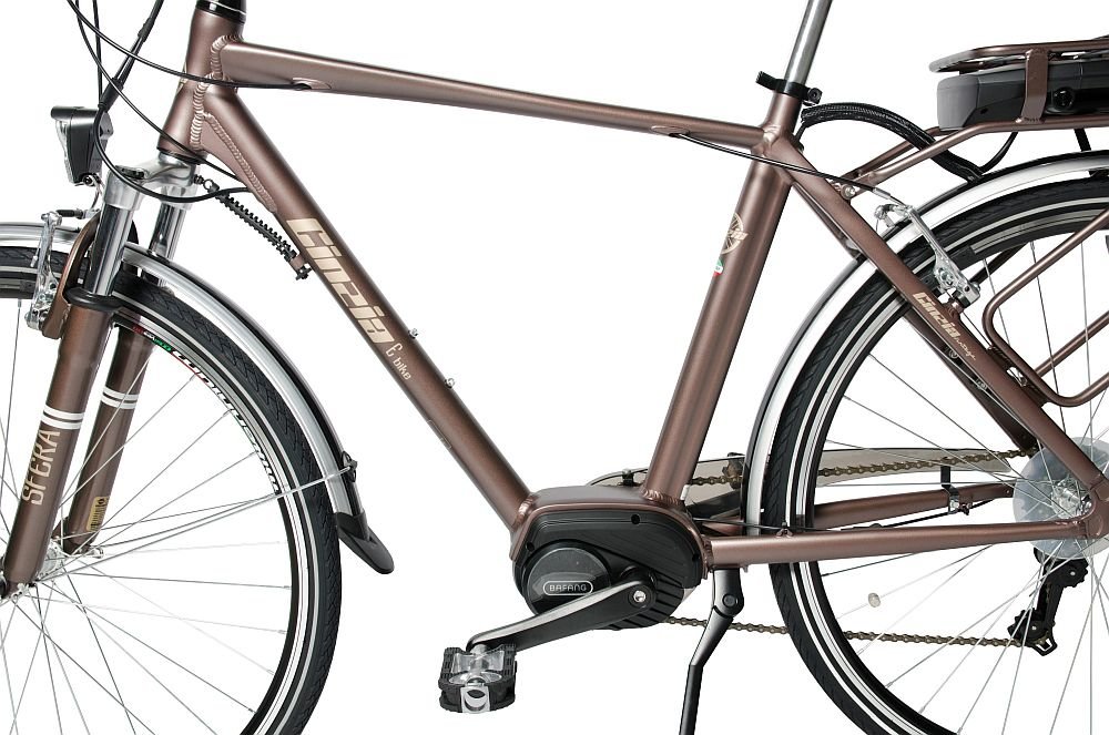 Rower elektryczny CINZIA Sfera BF 28 D18 Brązowy - Rama