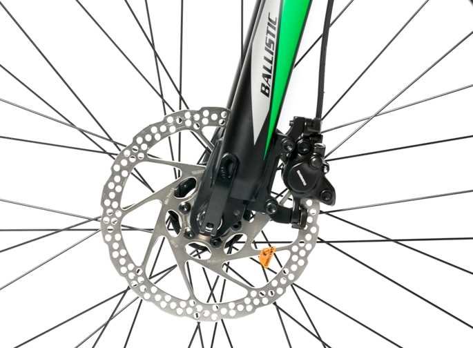 Rower elektryczny CINZIA Sleek BF 27.5 M20 Zielono-szary - HAMULCE 