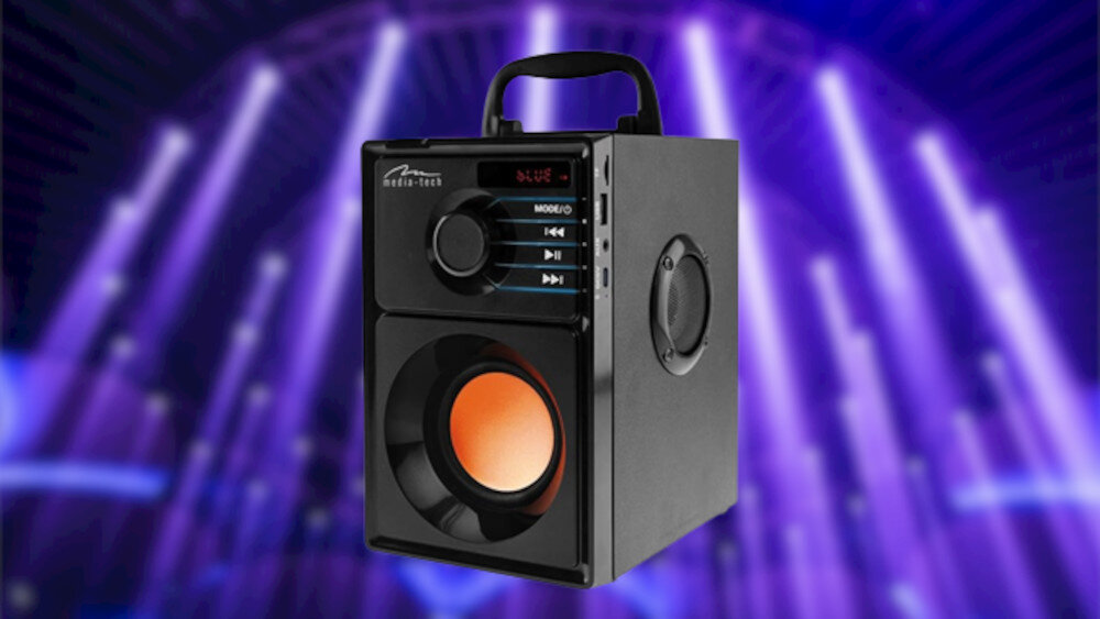 Głośnik mobilny MEDIA-TECH Boombox - technologia TRILUMINOS