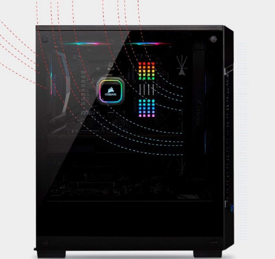 Obudowa CORSAIR Carbide Series 175R - obieg powietrza