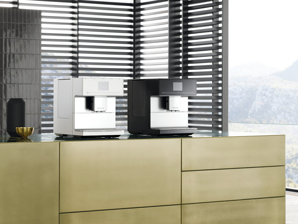 Ekspres MIELE CM 7550 Bialy Nowoczesny wyglad timer ComfortClean regulowana wysokosc Cup Sensor Funkcja WifiConn@ct