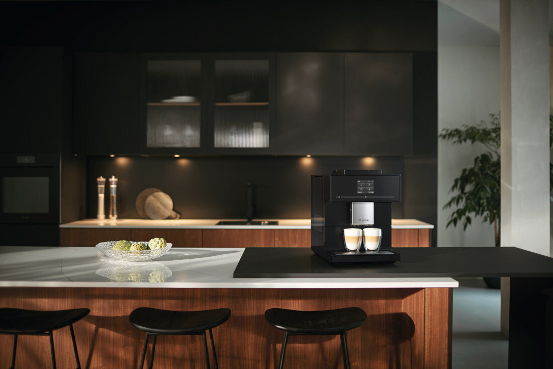 Ekspres MIELE CM 7750 Czarny Automatyczne opcje timer ObsidianBlack ComfortClean AutoDescale