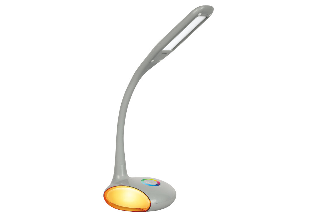 Lampka biurkowa ACTIVEJET AJE-VENUS RGB Szary Wysoka jakość wymiary wysokość szerokość głębokość wykonanie tworzywo sztuczne lekka waga łatwe dopasowanie