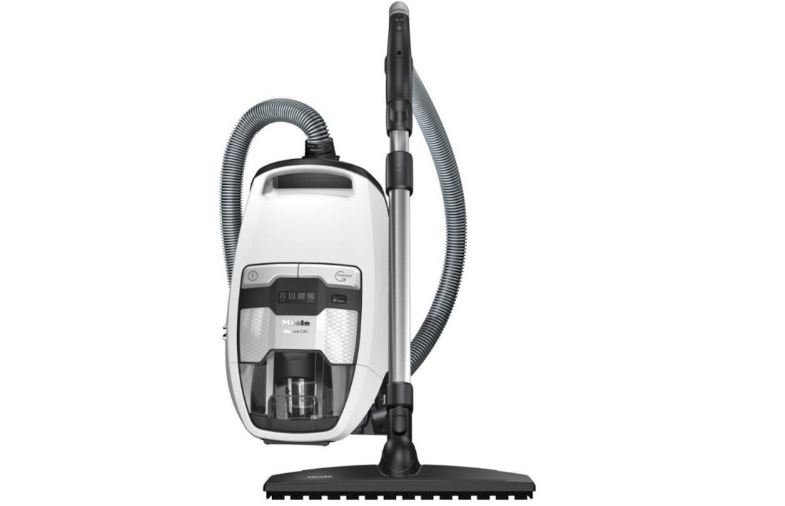 Odkurzacz MIELE Blizzard Cx1 Comfort wygoda bezworkowy sterowanie radiowe obsluga pojemnik o pojemnosci 2l system swijania kabla Comfort przycisk nozny