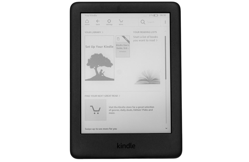 EBOOK READER KINDLE 10 2019 CZARNY (REKLAMY) podświetlenie ekranu