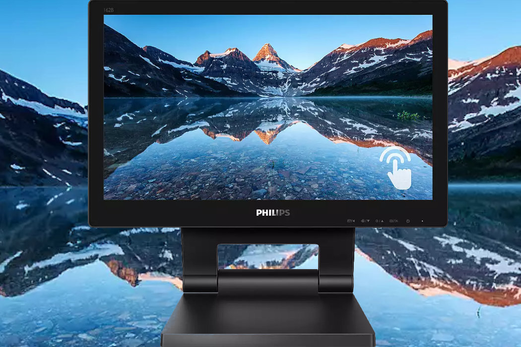 Monitor PHILIPS B-line 162B9T biuro dom wygoda mobilność podstawka dotykowy wyposażenie
