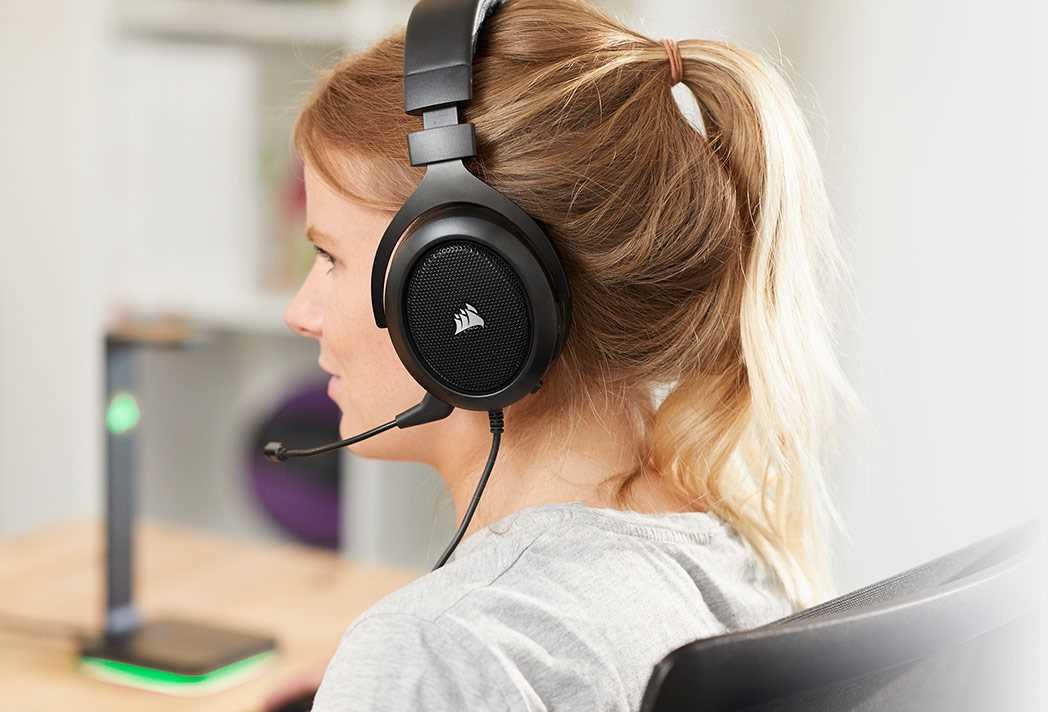 Słuchawki CORSAIR HS50 Pro Stereo - przetworniki neodymowe