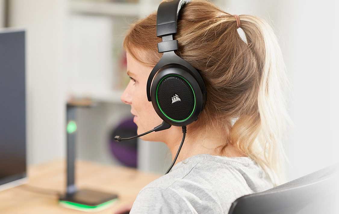 Słuchawki CORSAIR HS50 Pro Stereo - przetworniki neodymowe