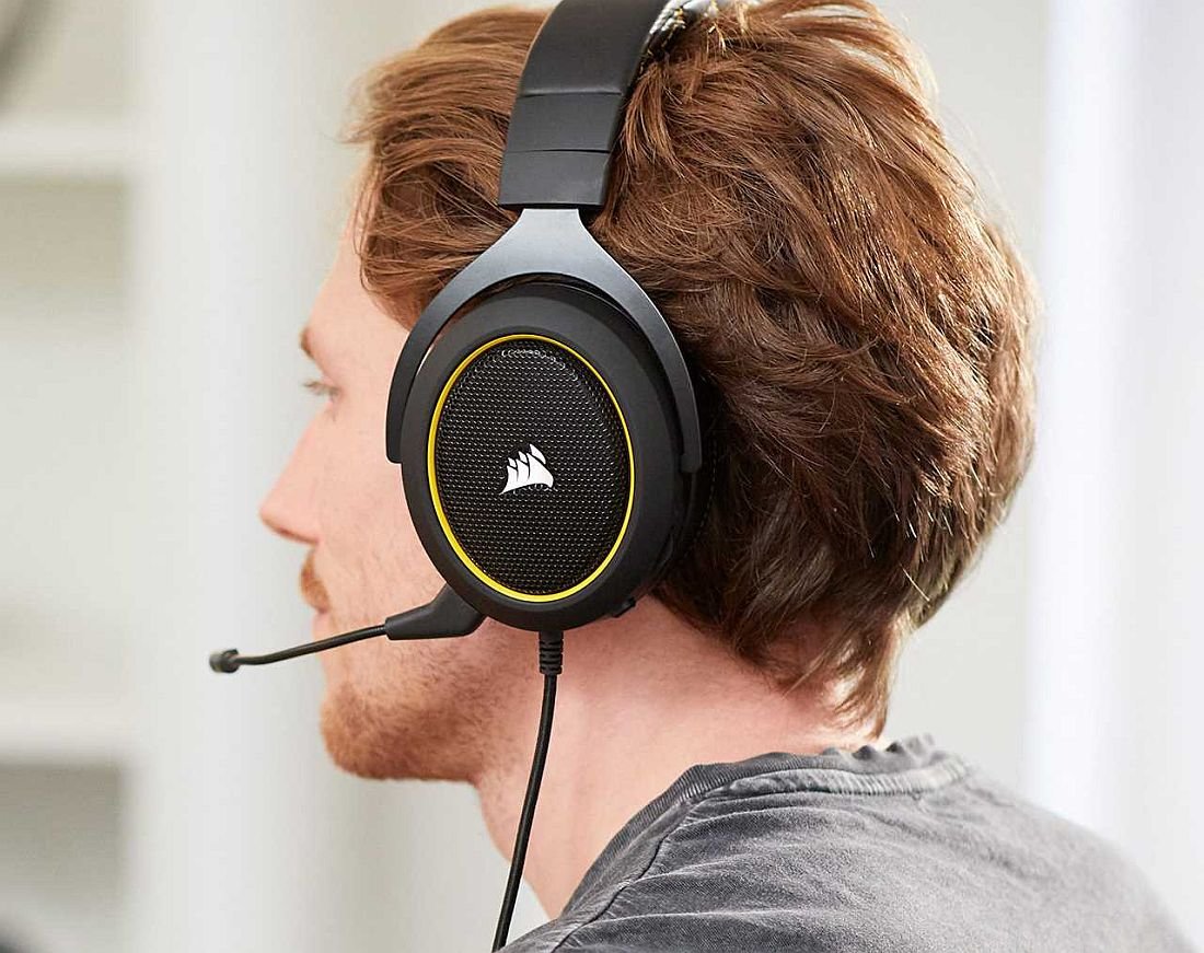 Słuchawki CORSAIR HS60 Pro Surround  - przetworniki neodymowe   