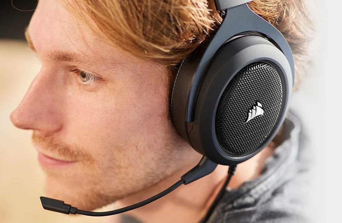 Słuchawki CORSAIR HS60 Pro Surround  - przetworniki neodymowe   