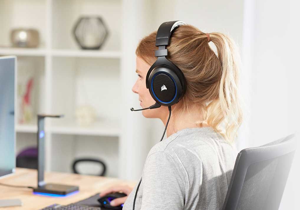 Słuchawki CORSAIR HS50 Pro Stereo  - przetworniki neodymowe   