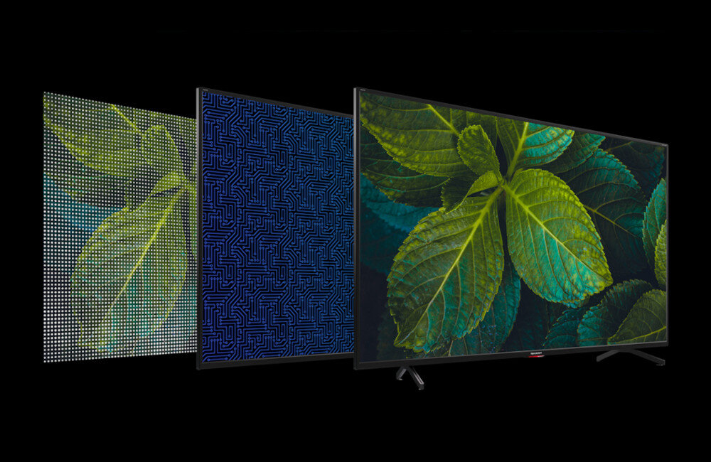 TELEWIZOR SHARP LED 40BL3EA UHD ANDROID @TV HDR10 ace pro ultra engine mniejsze szumy 