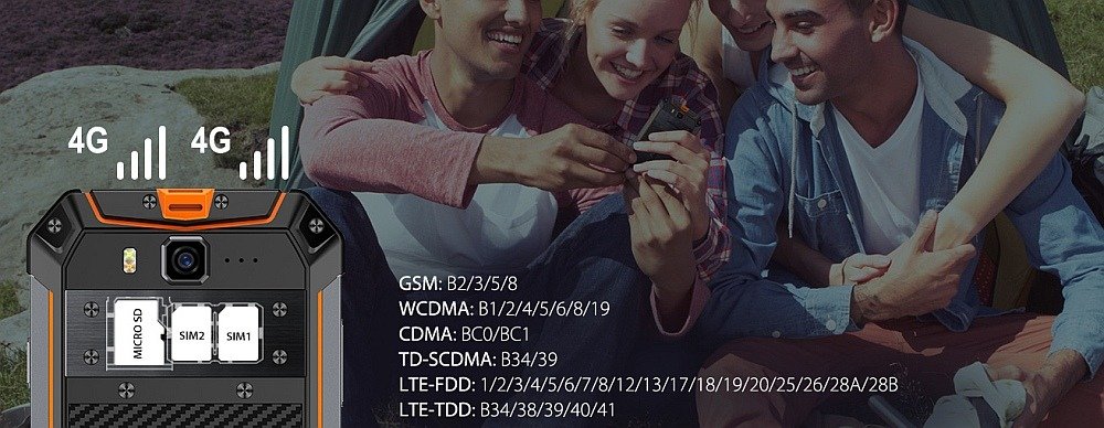 Smartfon ULEFONE Armor 3WT łączność lte 4g dual sim