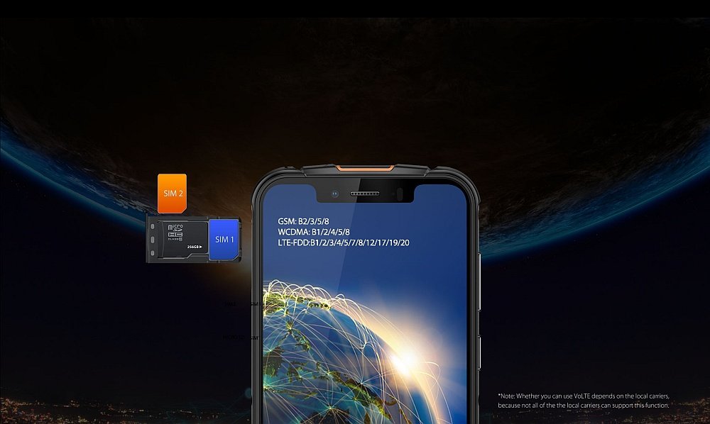 Smartfon ULEFONE Armor 5S łączność 4g lte wifi