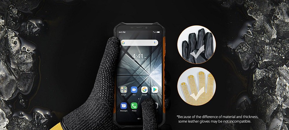 Smartfon ULEFONE Armor X5 rękawiczki