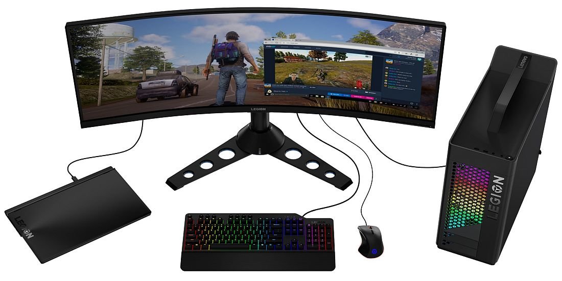Monitor LENOVO Legion Y44W-10 - opcje łączności