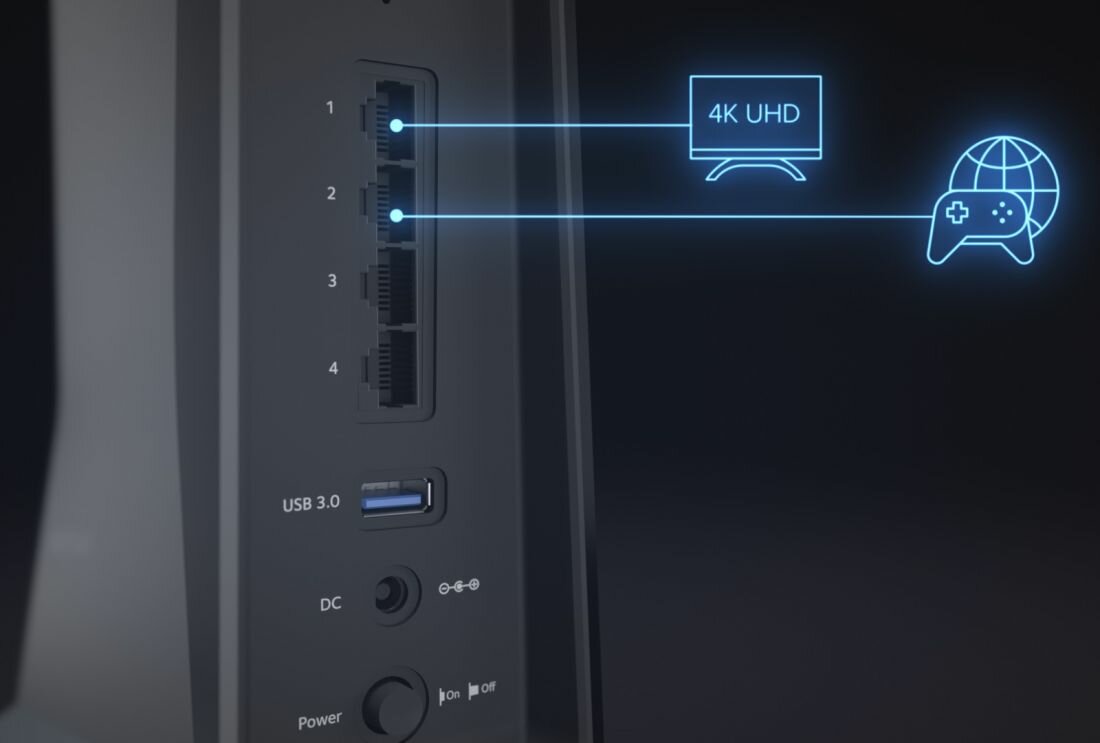 Wzmacniacz sieci NETGEAR EAX80 AX6000 - reset