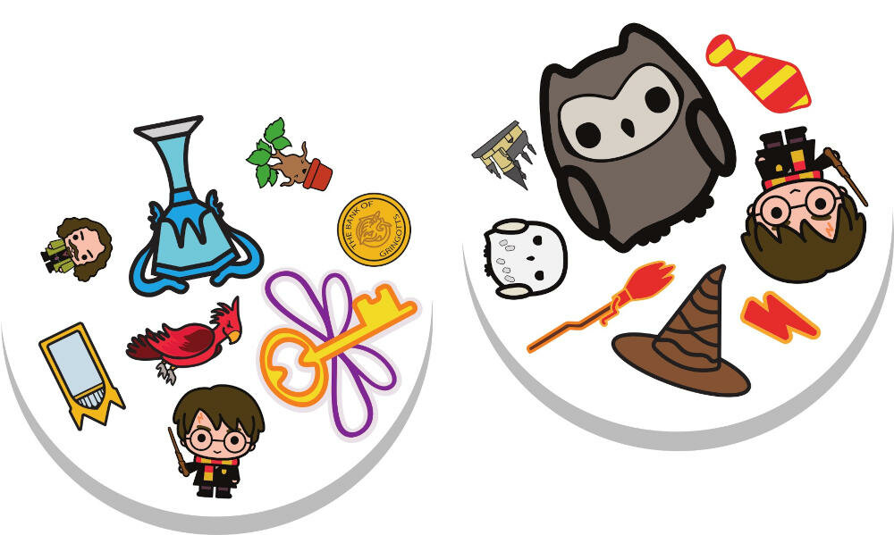 REBEL-Dobble-Harry-Potter gra harry potter fani magia czarodziejstwo karty identyczne symbole punkt