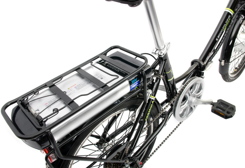 Rower elektryczny ORUS E-2000 Czarny  - skladany 