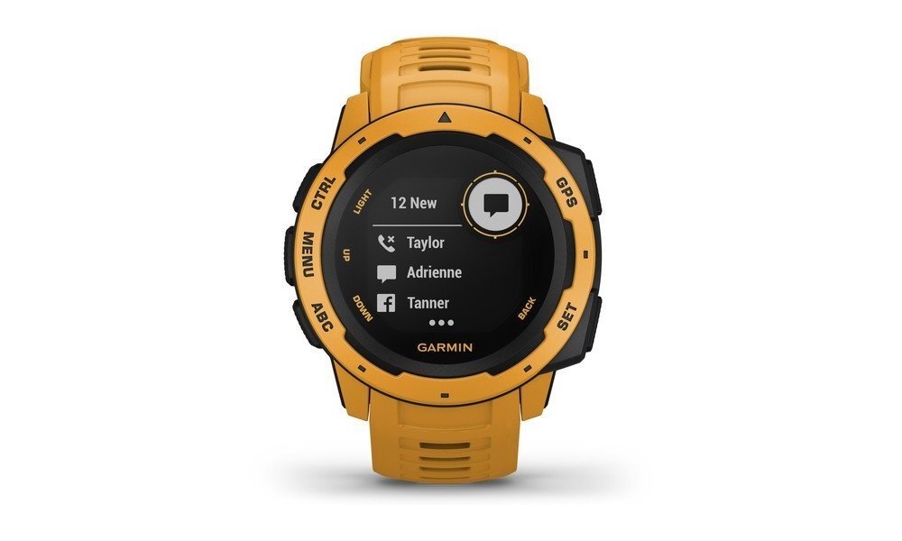 Zegarek sportowy GARMIN Instinct powiadomienia